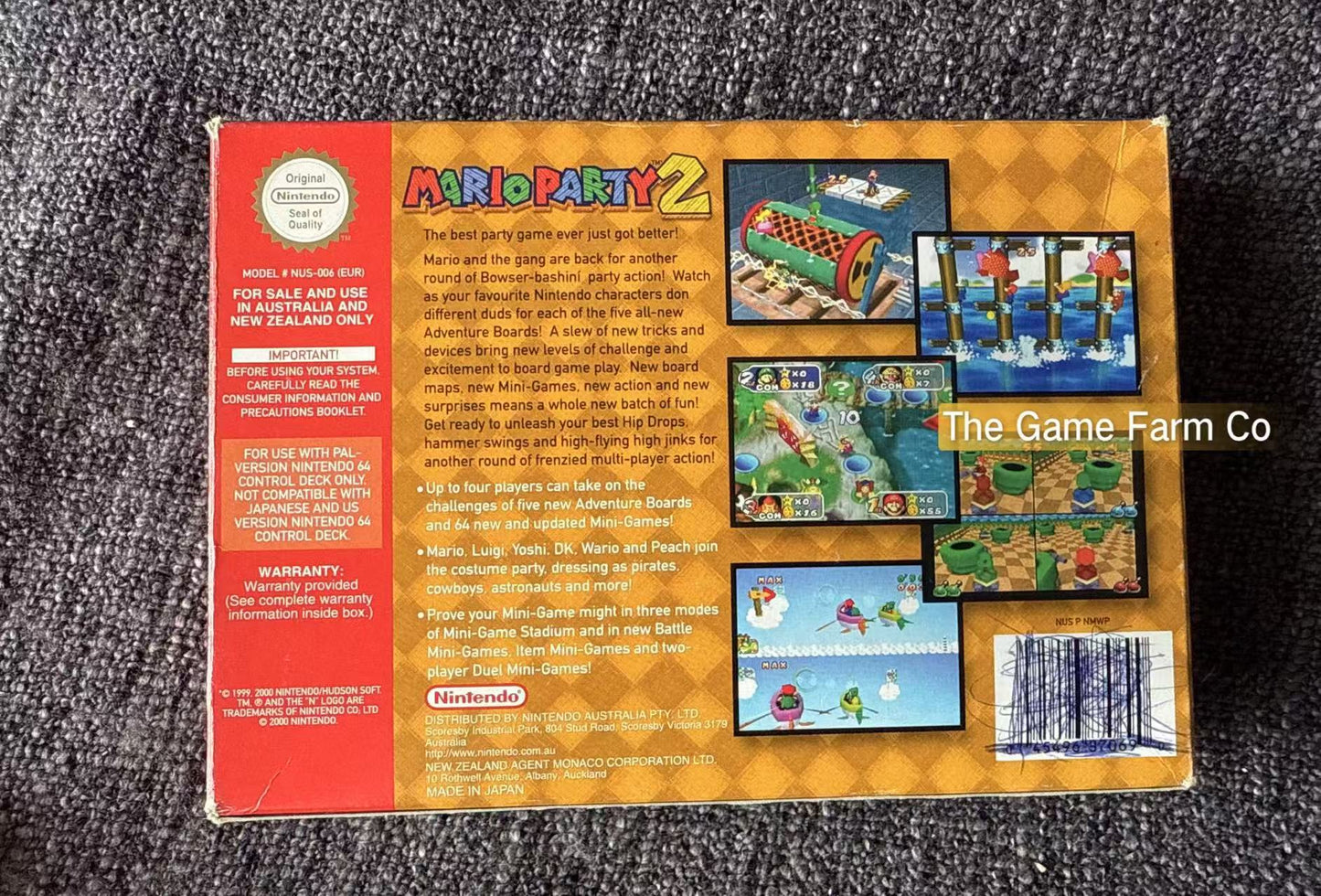 Mario Party 2 Game Boxed - Nintendo 64 / N64 - Pal Version