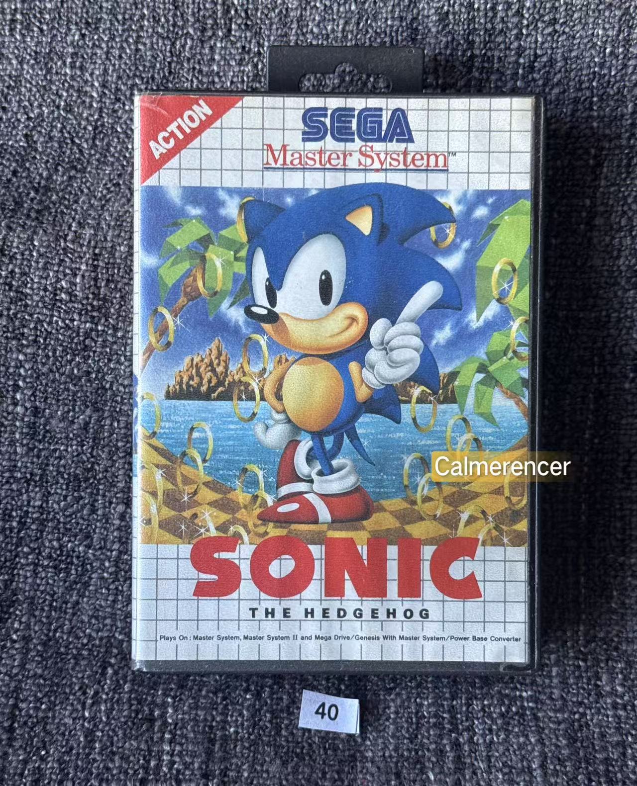 Sonic The Hedgehog Game - No manual - Sega Master System