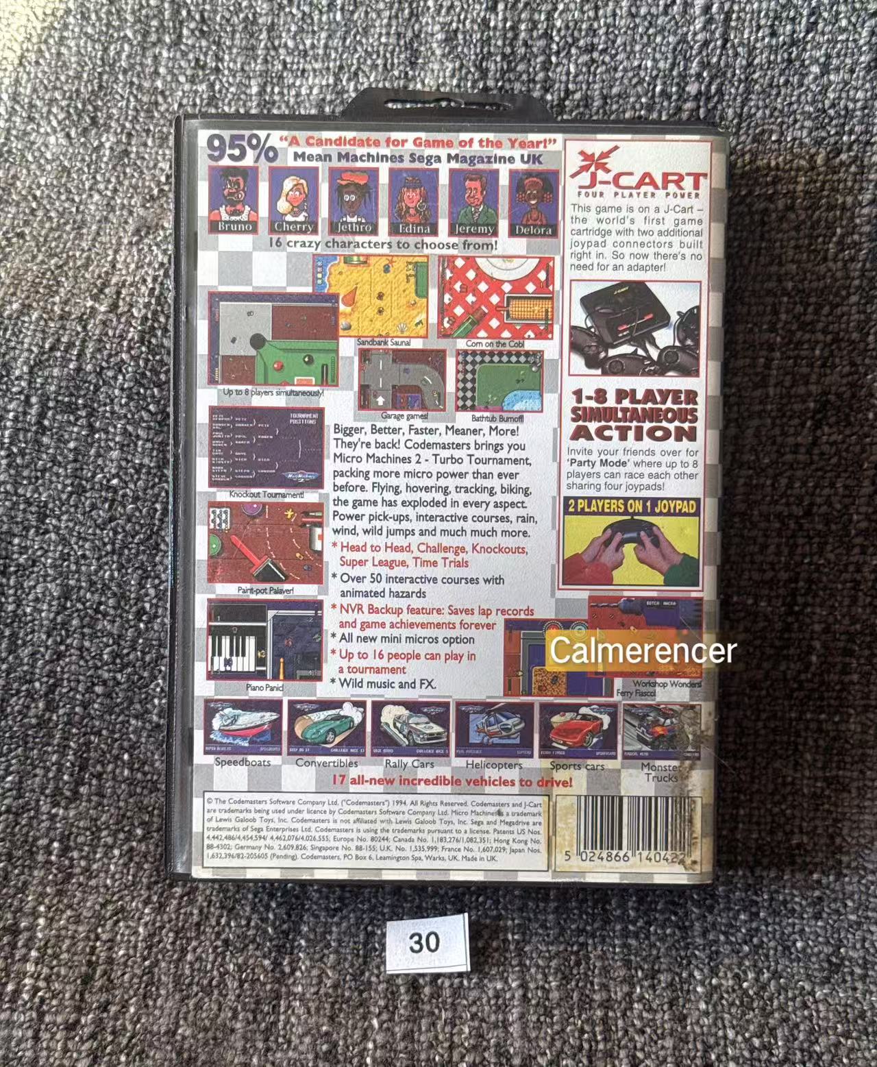 Micro Machines 2 Turbo Tournament Game - Sega Mega Drive