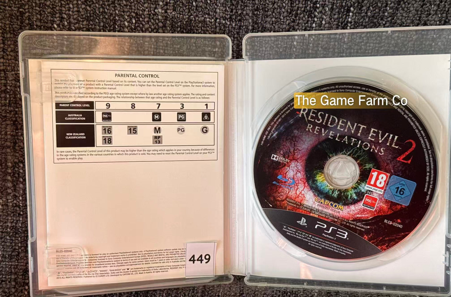 Resident Evil Revelations 2 PS3 Physical Game CIB PAL Tested Used