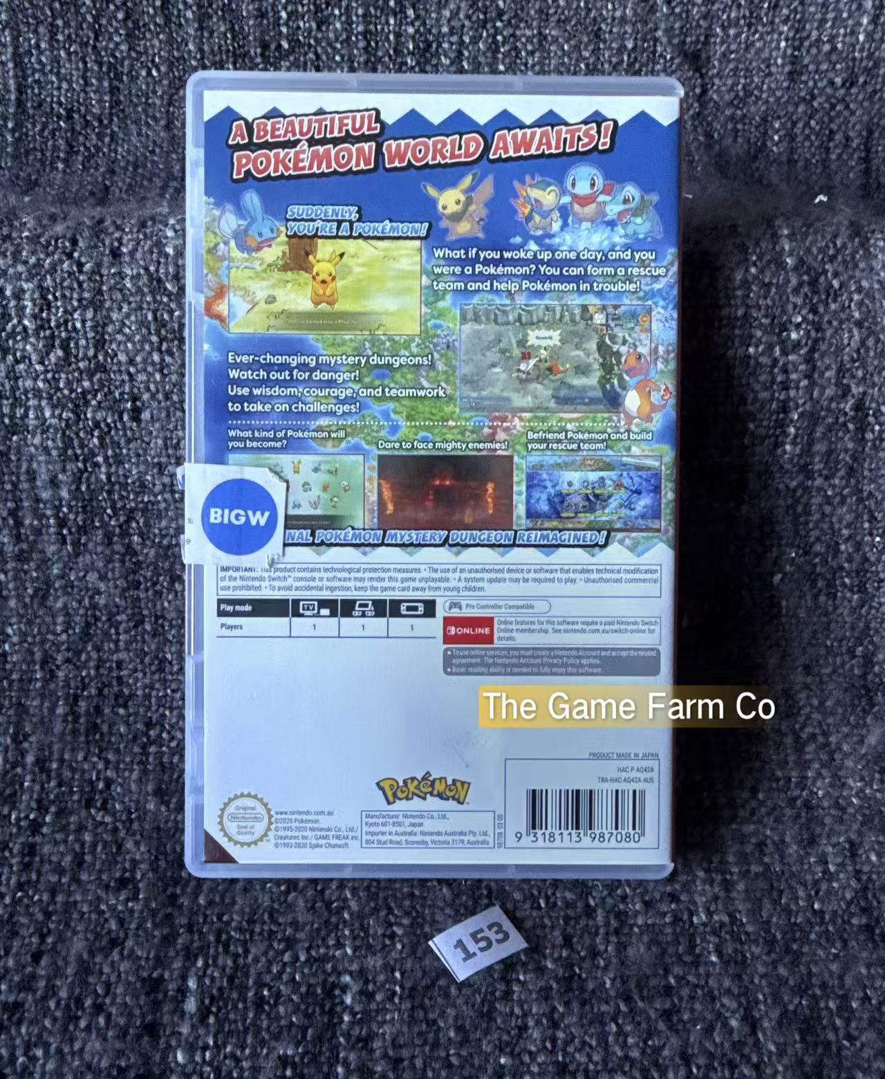 Pokemon Mystery Dungeon Rescue Team DX (Nintendo Switch) Complete CIB PAL