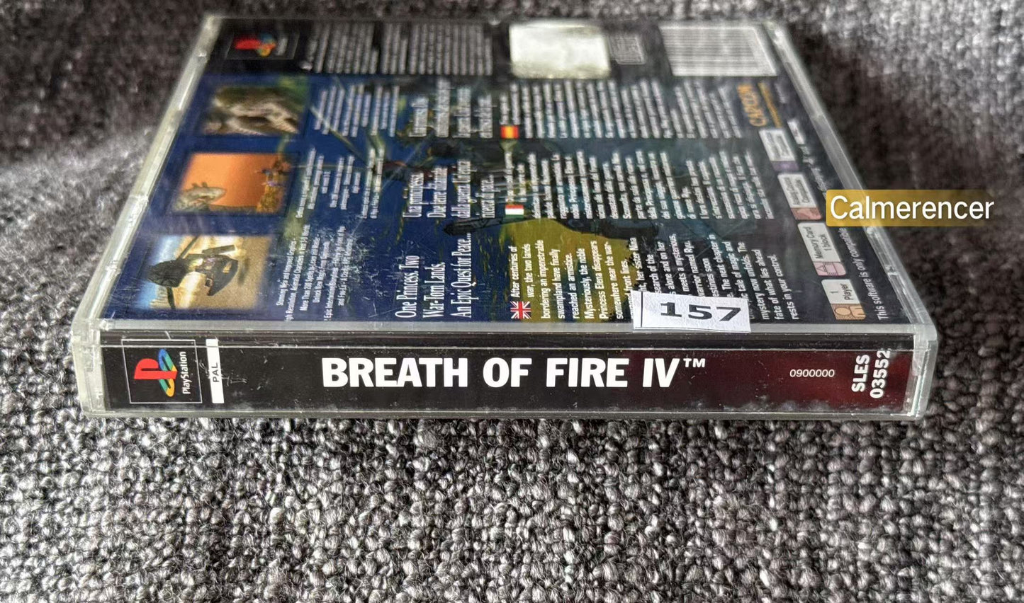 Breath Of Fire IV - No manual - Sony Playstation One (PS1) Game