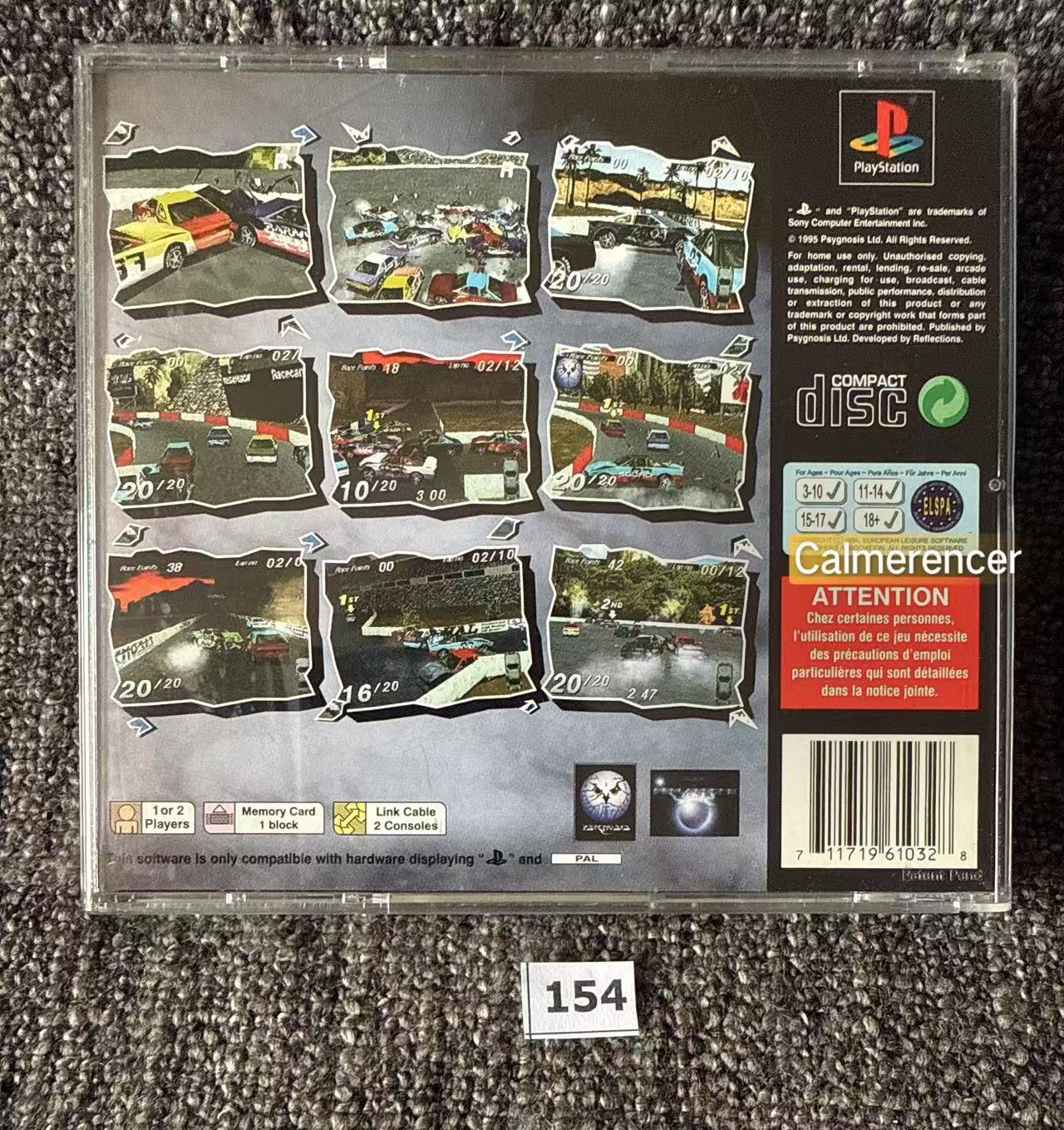 Destruction Derby - Sony Playstation One (PS1) Game