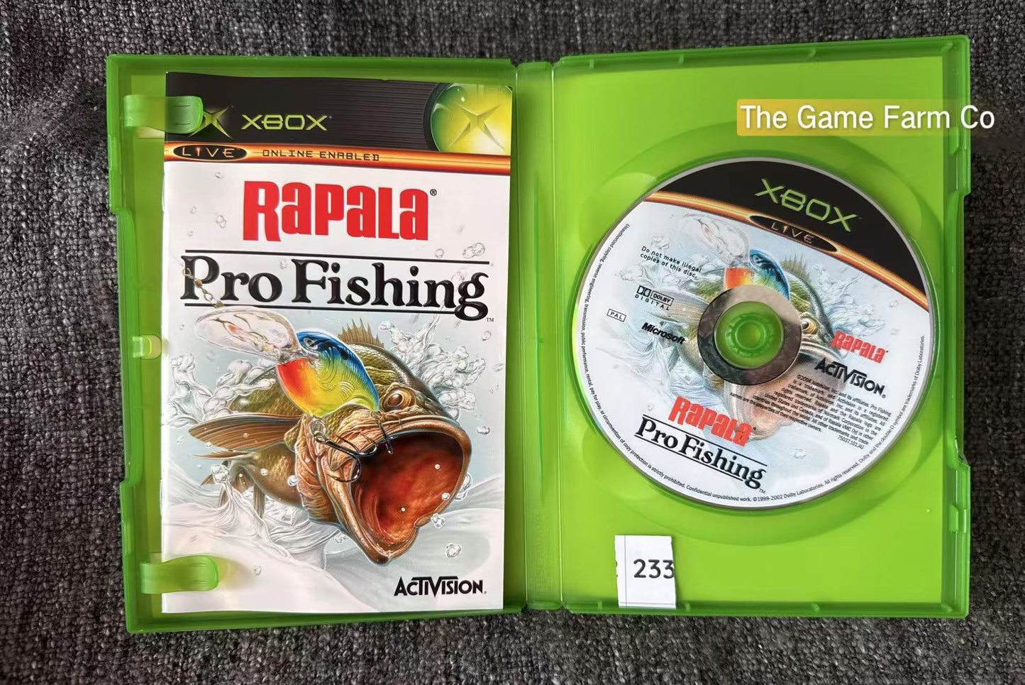 Rapala Pro Fishing Game Microsoft Xbox Original