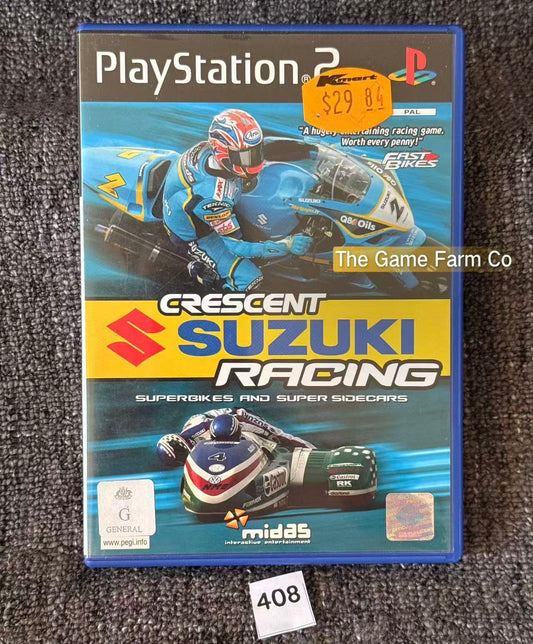 Crescent Suzuki Racing PS2 Physical Game CIB PAL Tested