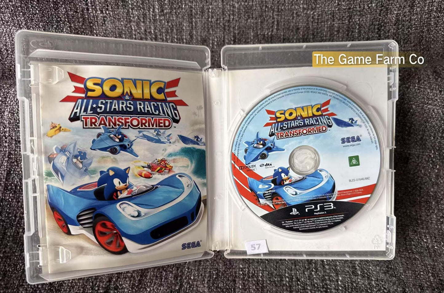 Sonic All-Stars Racing Transformed Game - PS3 - Sony Playstation 3
