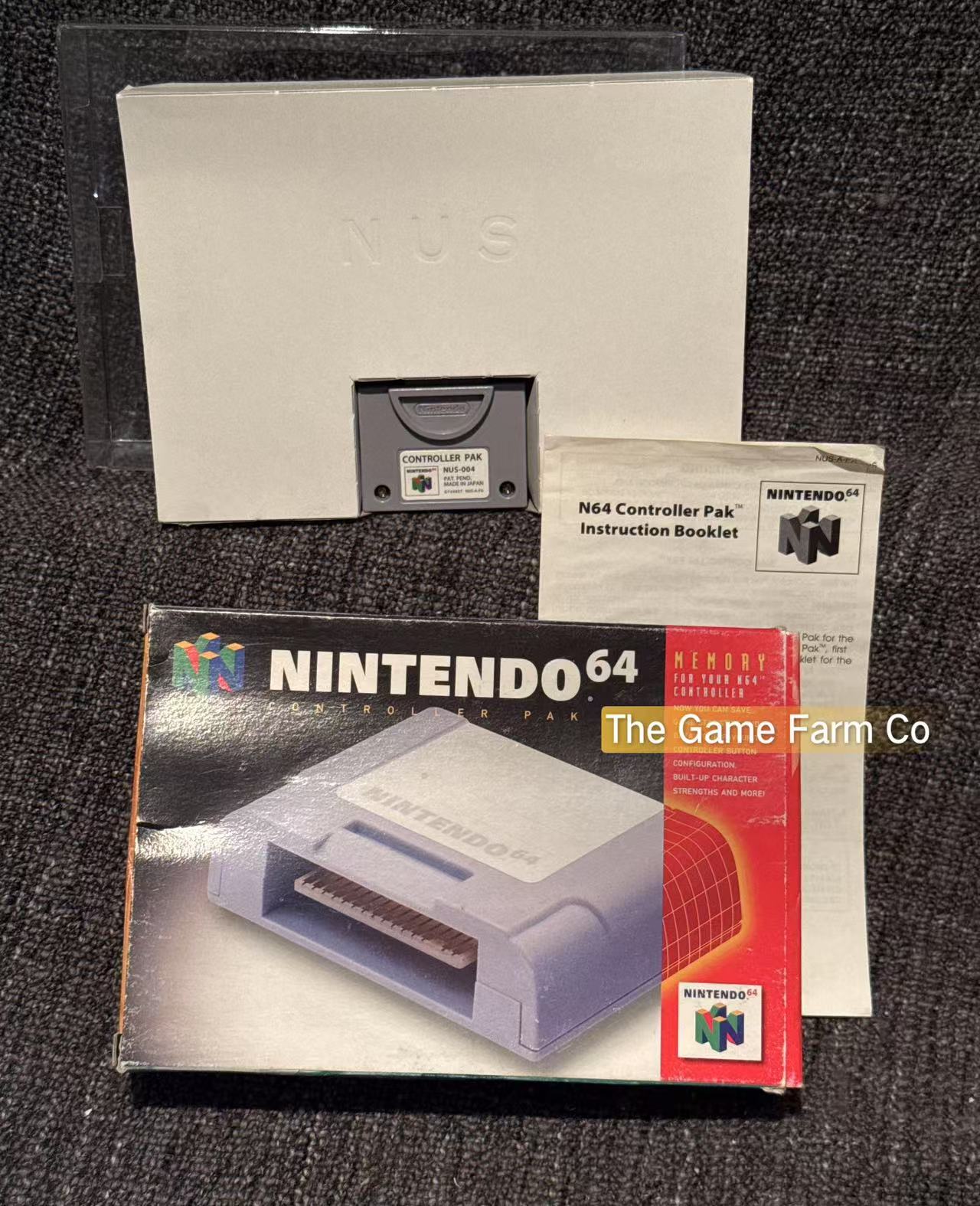 Genuine N64 Memory/Controller Pak Boxed - Pal Version