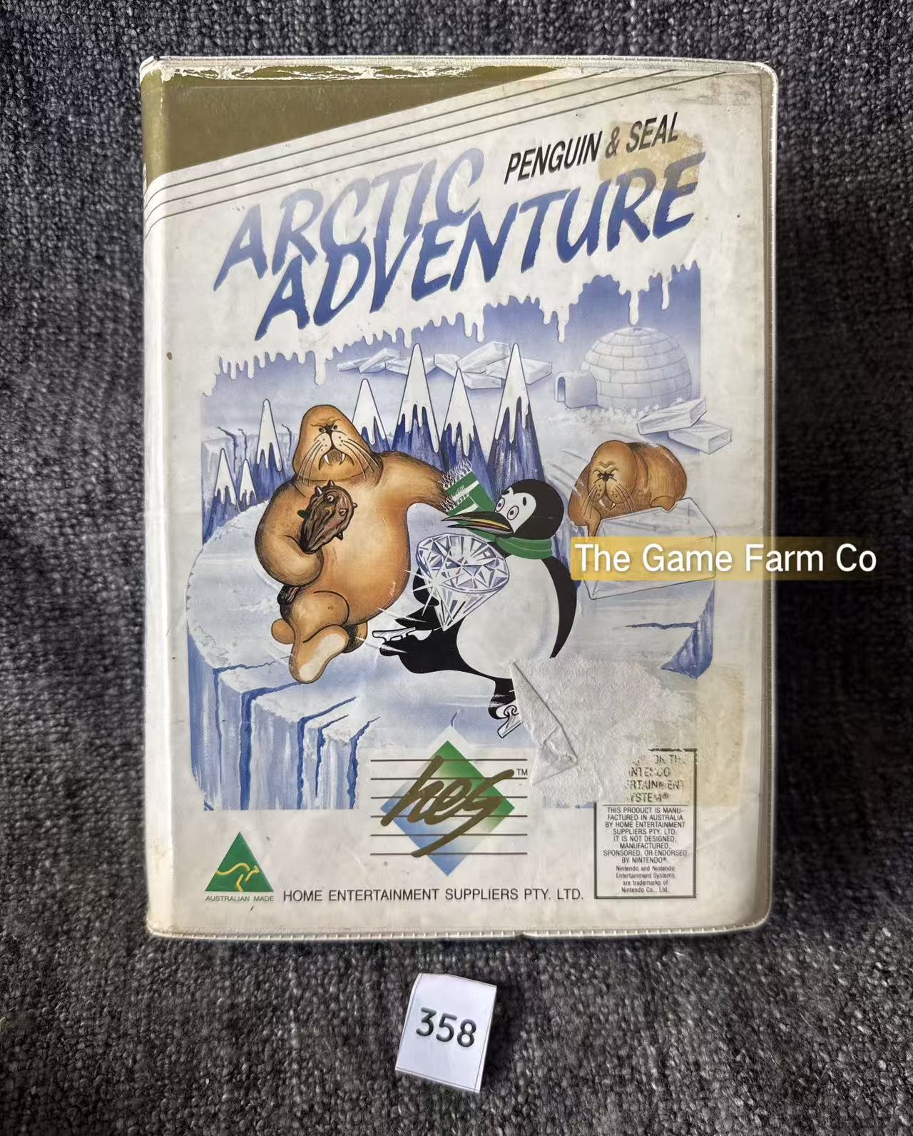 Artic Adventure Penguin & Seal Game - Nes - Nintendo / Entertainment System - Pal Version