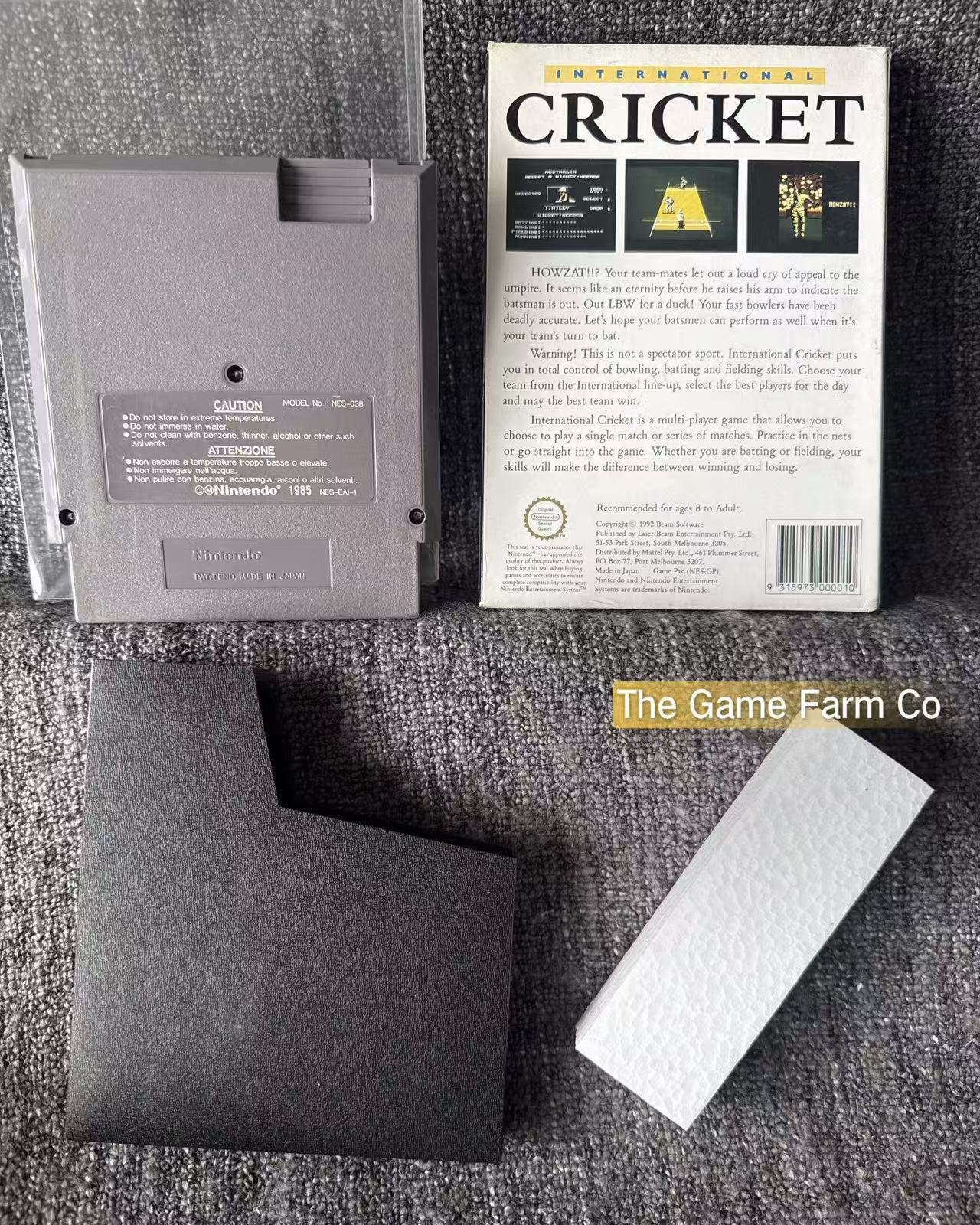 Cricket Boxed Game - Nes - Nintendo / Entertainment System - Pal Version