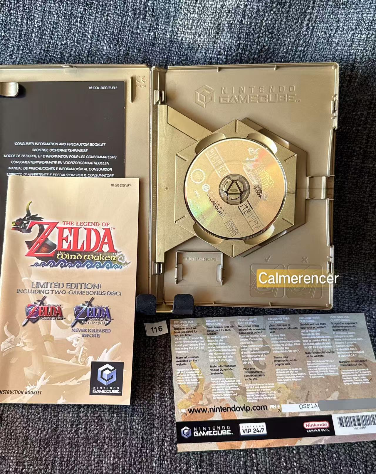 The Legend Of Zelda The Wind Waker + Bonus Game - Nintendo Gamecube - Pal Version