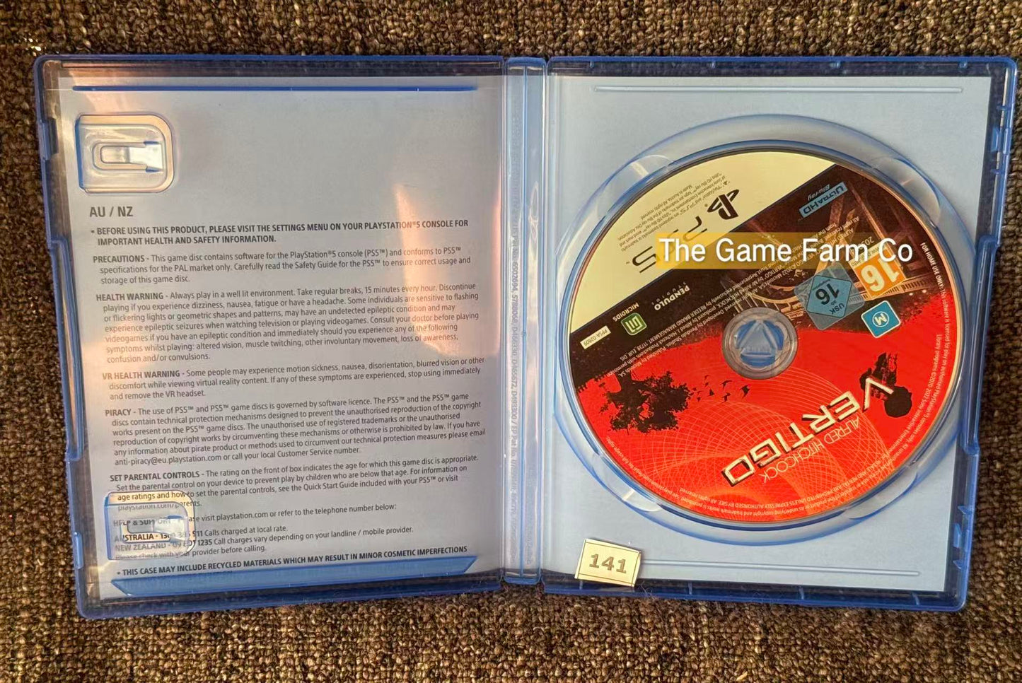 Alfred Hitchcock - Vertigo Sony PlayStation 5 Complete PAL Tested Used