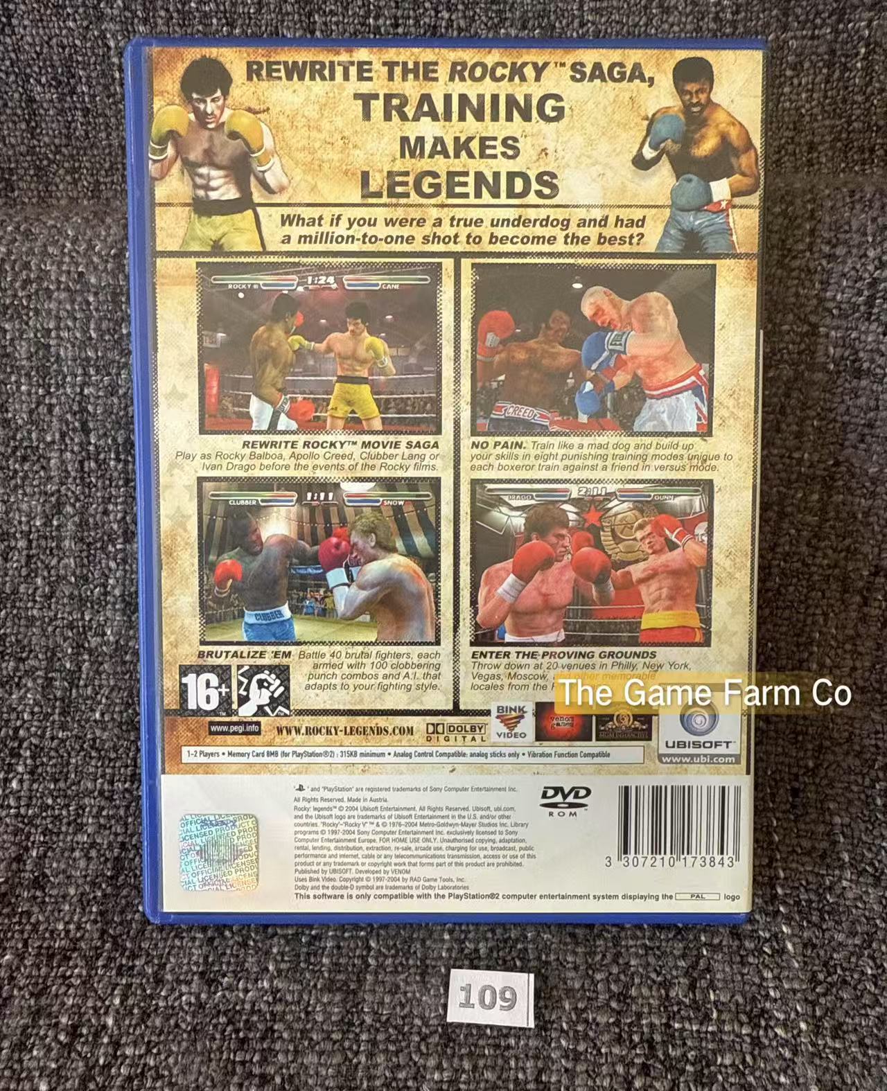 Rocky Legends Game- Sony PlayStation 2 (PS2)