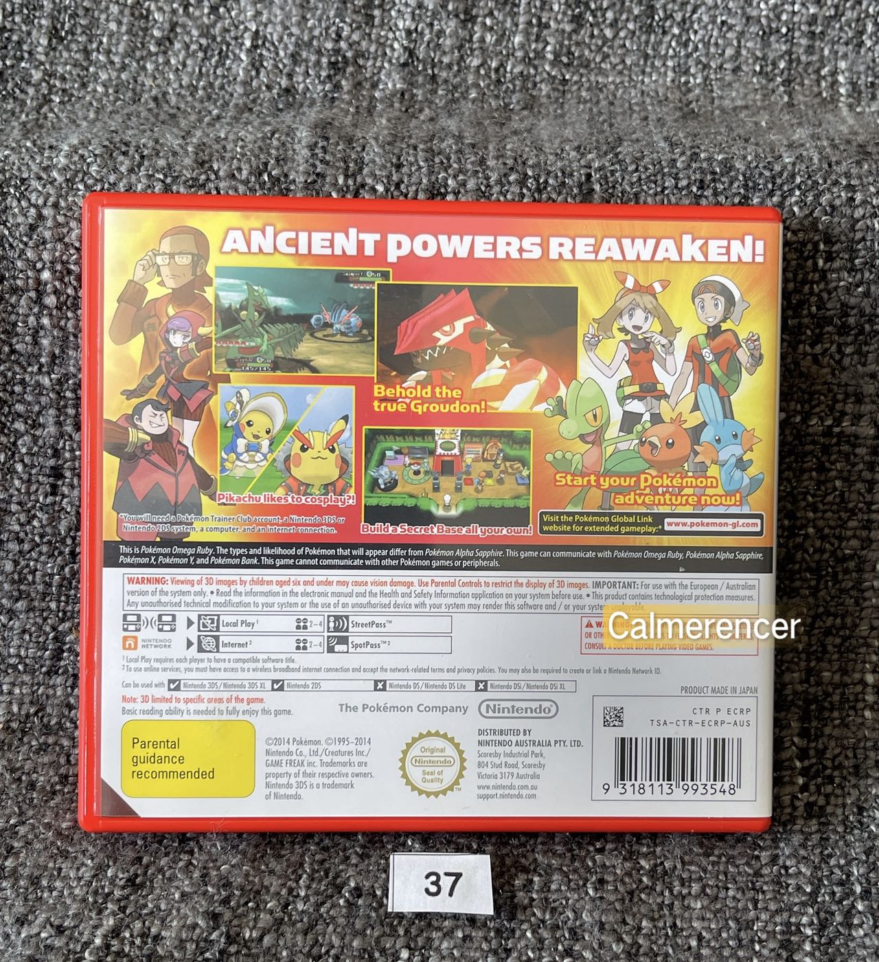 Pokemon Omega Ruby Game Nintendo 3DS