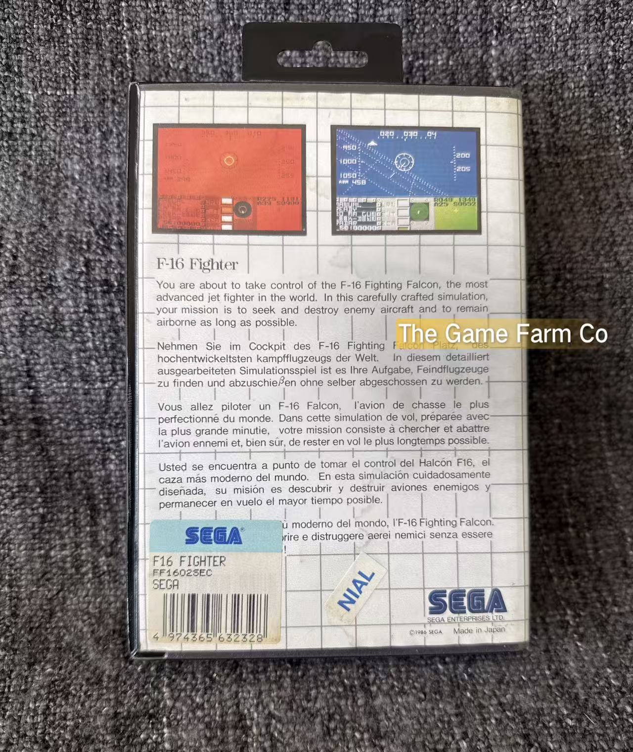 F-16 Fighter Game - Sega Master System