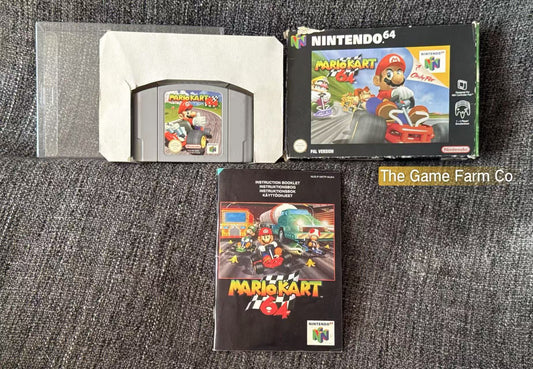 Mario Kart Game Boxed - Nintendo 64 / N64 - Pal Version