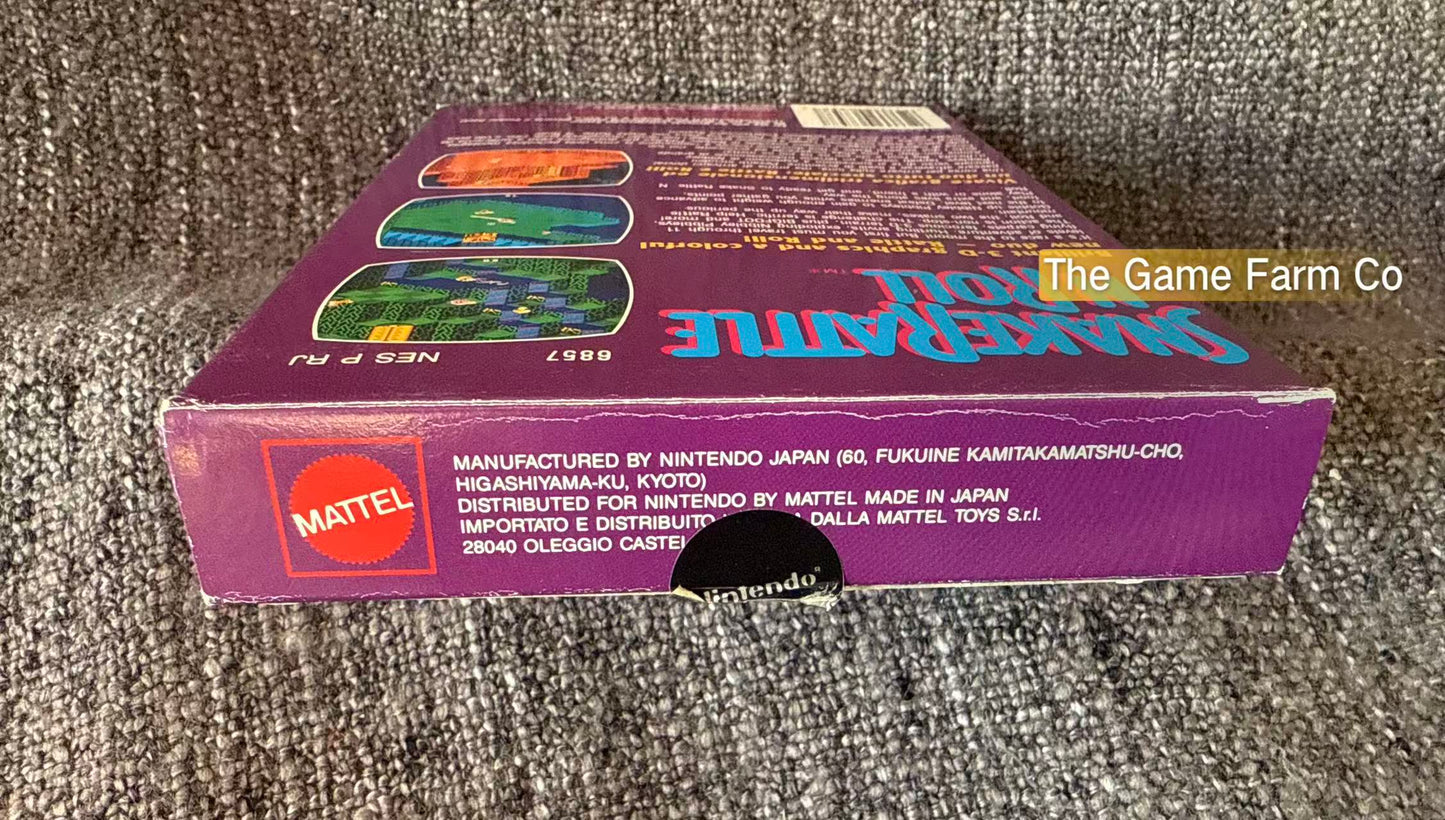 Snake Rattle 'N' Roll Boxed Game - Nes - Nintendo / Entertainment System - Pal Version