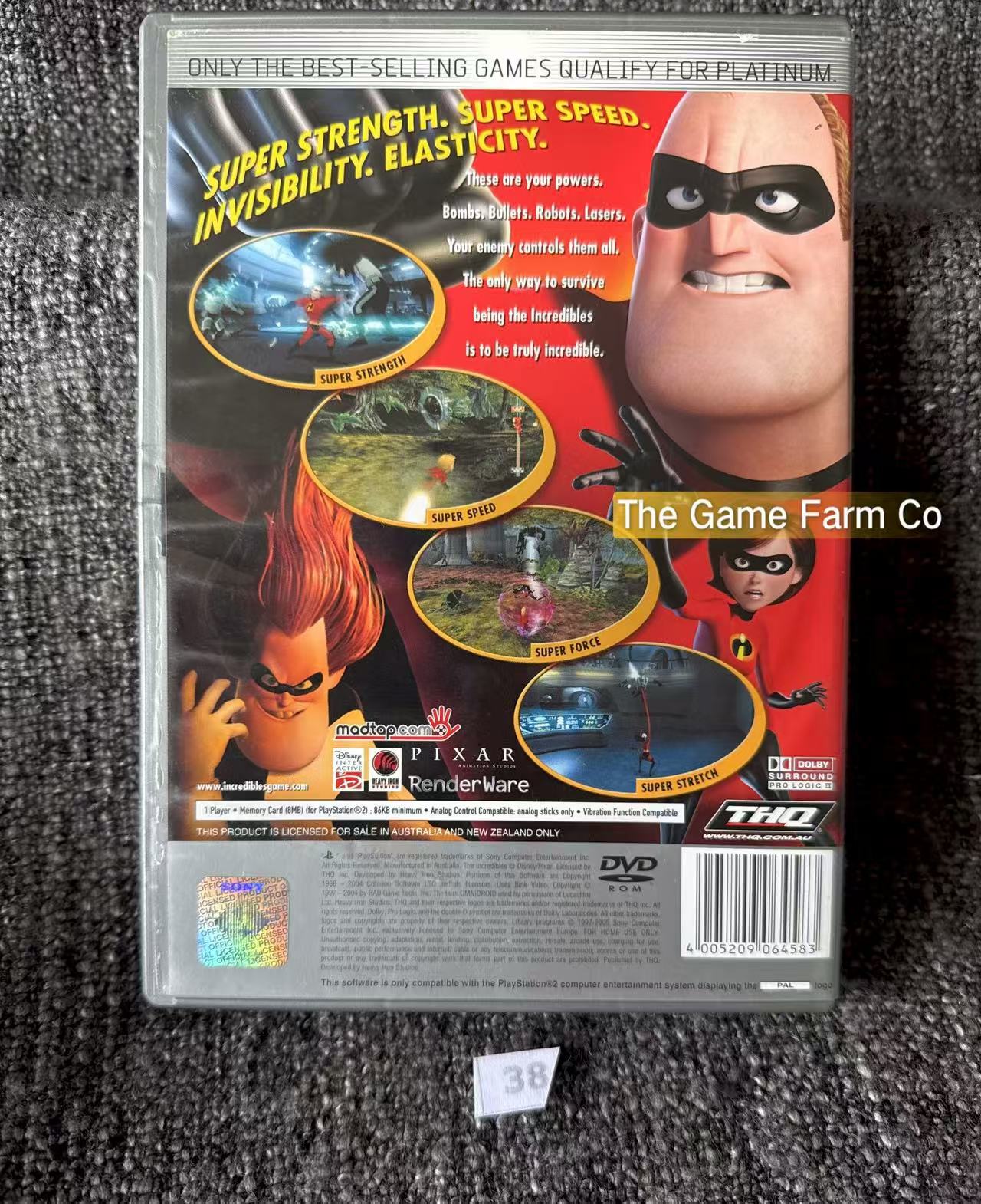 The Incredibles Game- Sony PlayStation 2 (PS2)