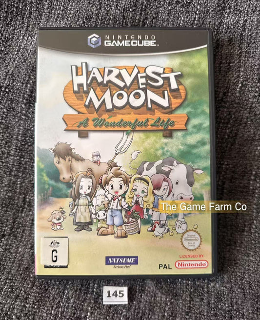 Harvest Moon A Wonderful Life Game - Nintendo Gamecube - Pal Version