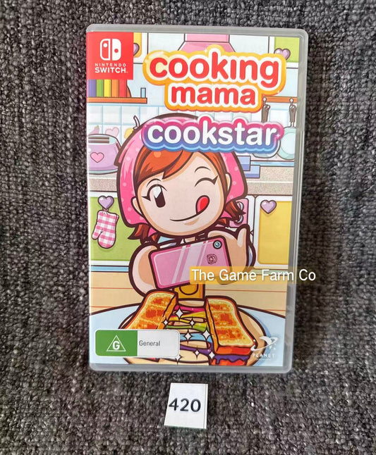 Cooking Mama: Cookstar Nintendo Switch Physical Game Cartridge PAL Tested Used