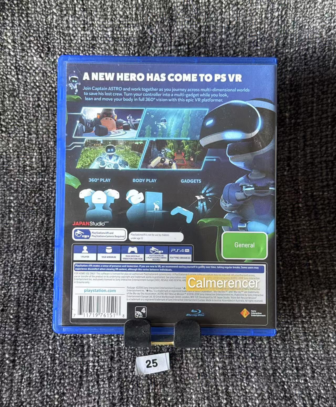 Astro Bot Rescue Mission PSVR VR  Sony Playstation 4 (PS4) Game