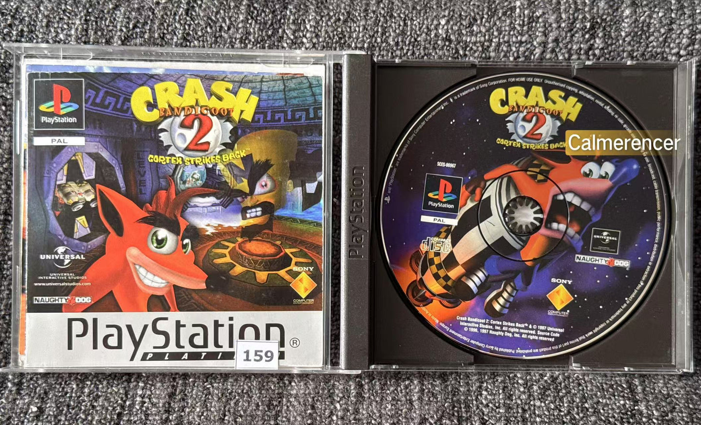 Crash Bandicoot 2 Cortex Strikes Back - Sony Playstation One (PS1) Game
