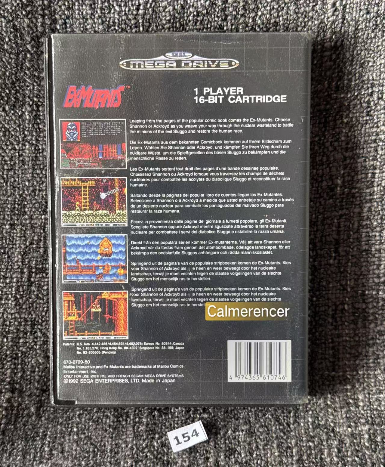 Ex Mutants great - excellent condition - Game - Sega Mega Drive