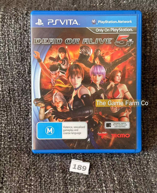 Dead or Alive 5 Plus PlayStation Vita Physical Game CIB PAL Tested Used
