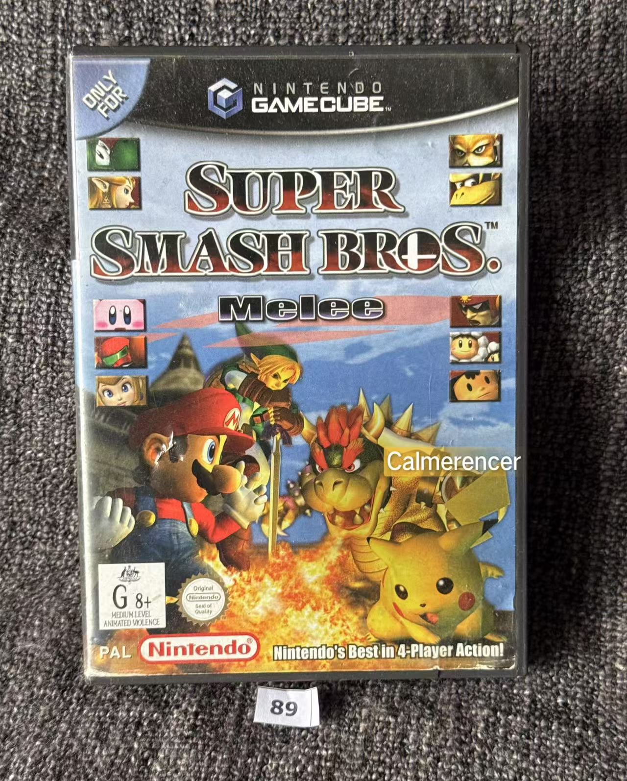Super Smash Bros Melee Game - No manual  - Nintendo Gamecube - Pal Version