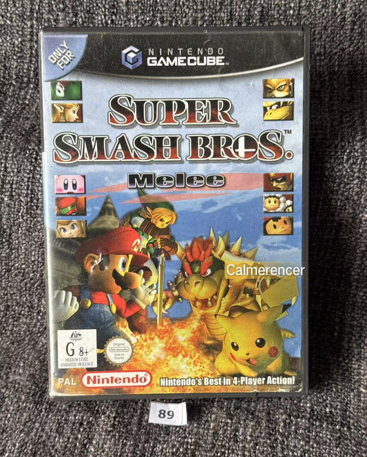 Super Smash Bros Melee Game - No manual  - Nintendo Gamecube - Pal Version