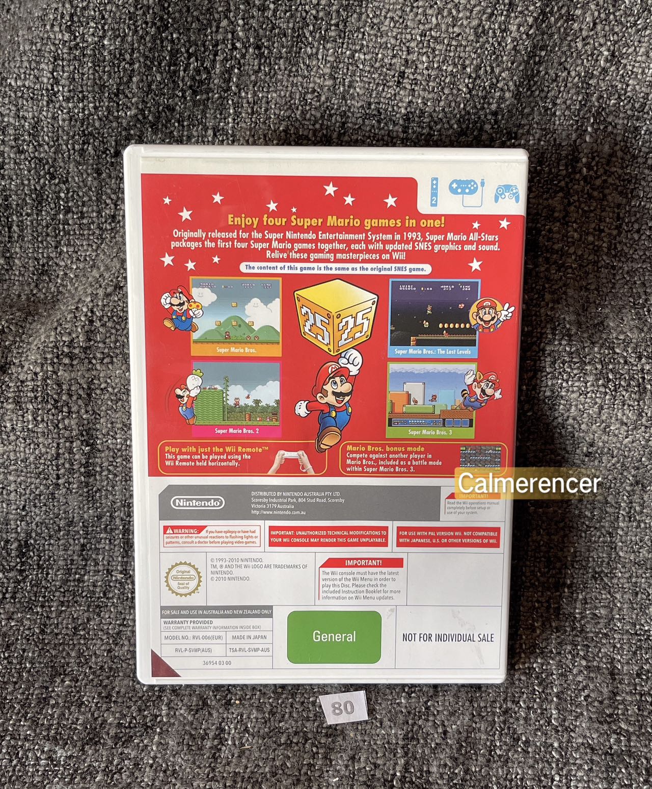 Super Mario All-Stars 25th Anniversary Ed. - Nintendo Wii game
