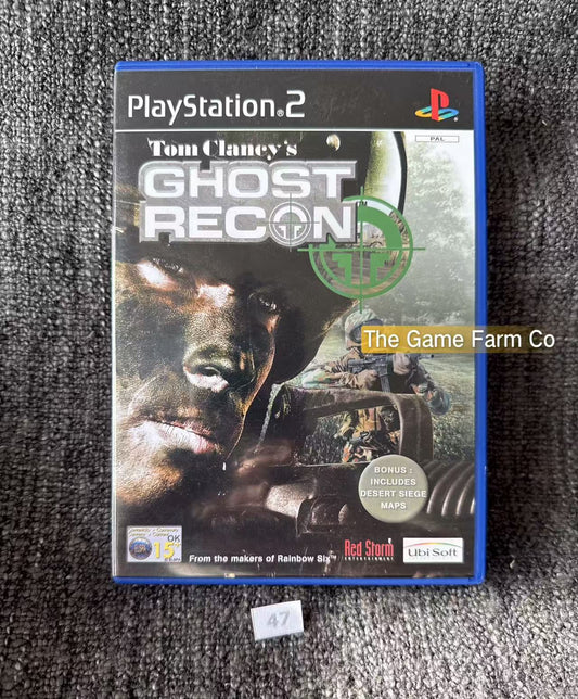 Tom Clancy's Ghost Recon Game- Sony PlayStation 2 (PS2)