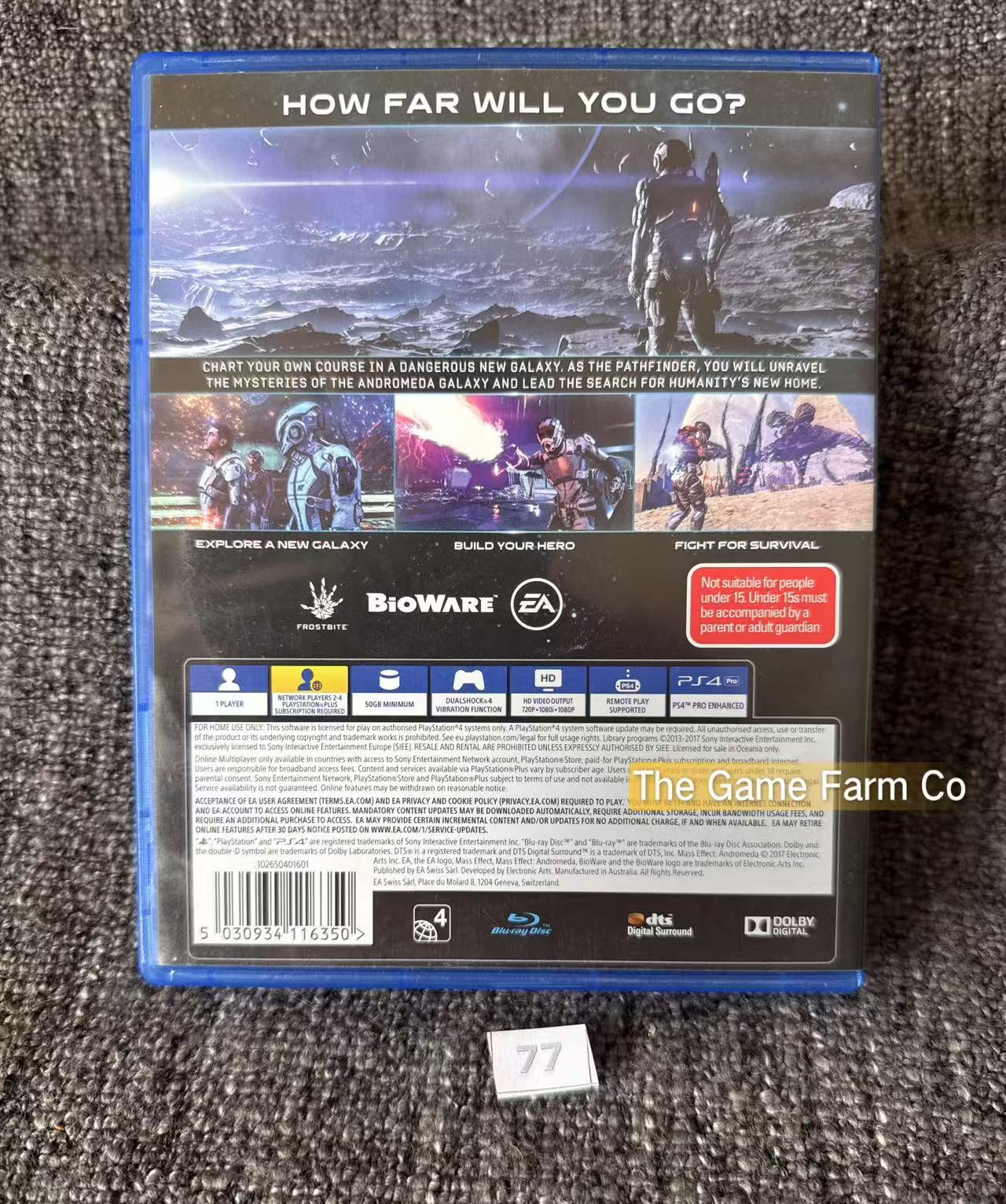 Mass Effect Andromeda Sony Playstation 4 (PS4) Game