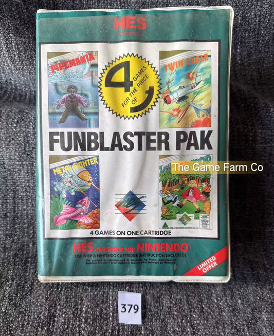 Fun Blaster 4 Pak Game -Hes/Nes - Nintendo / Entertainment System - Pal Version
