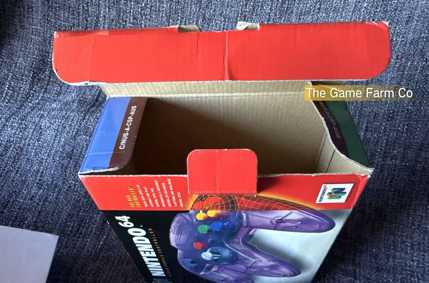 All Genuine Clear Purple boxed  N64 controller in great condition (Nintendo)