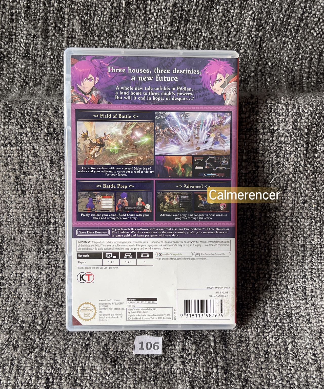 Fire Emblem Warriors Three Hopes Game - Nintendo Switch