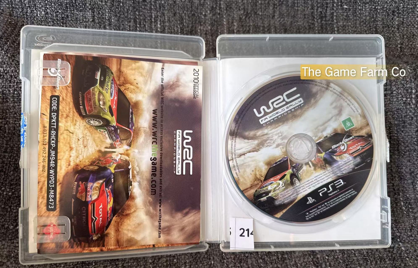 WRC FIA World Rally Championship Game - PS3 - Sony Playstation 3