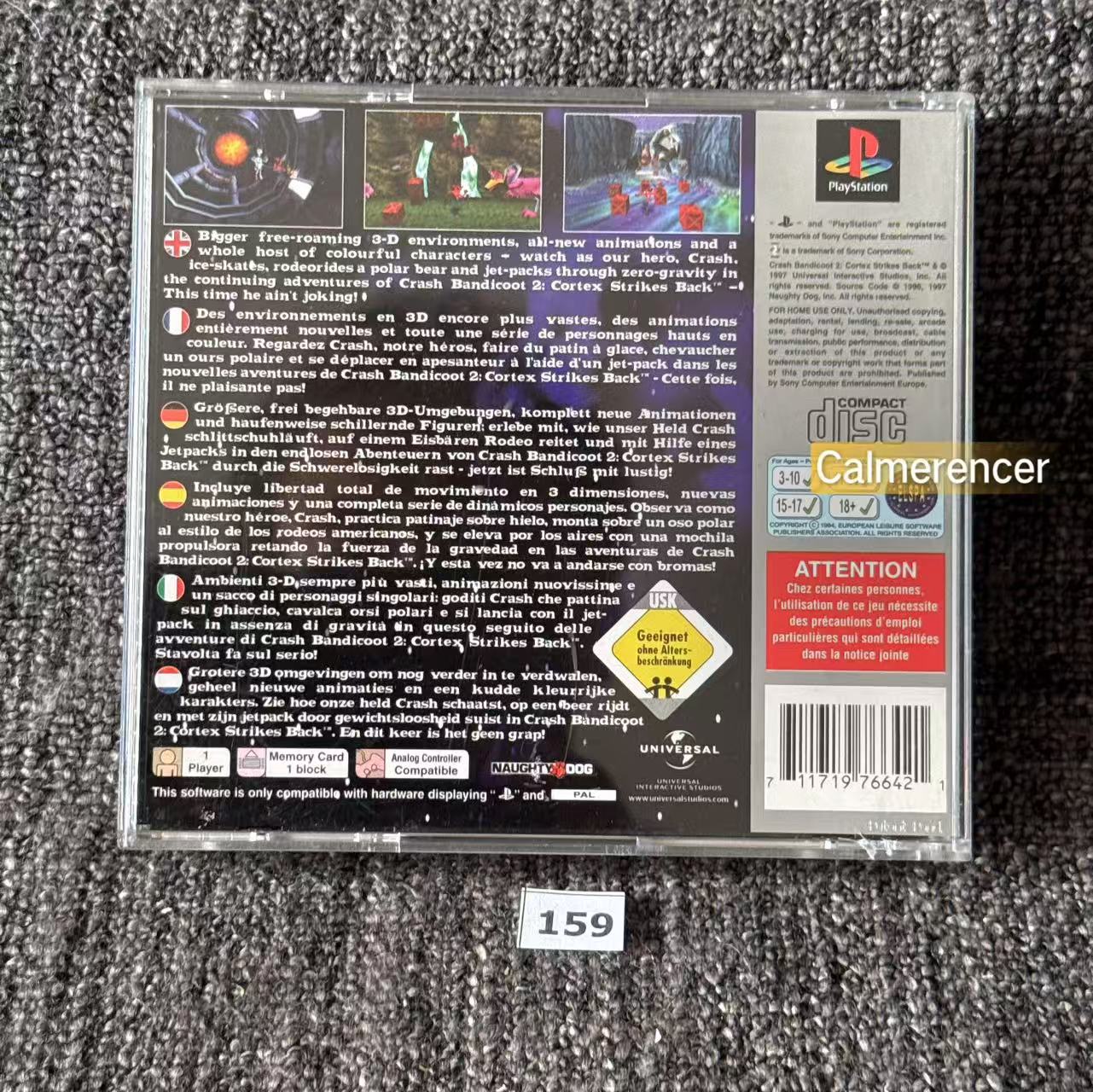Crash Bandicoot 2 Cortex Strikes Back - Sony Playstation One (PS1) Game