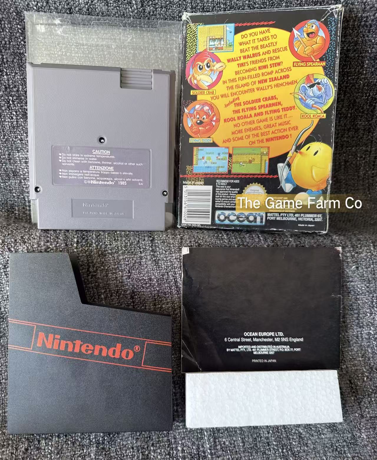The New Zealand Story Boxed Game - Nes - Nintendo / Entertainment System - Pal Version