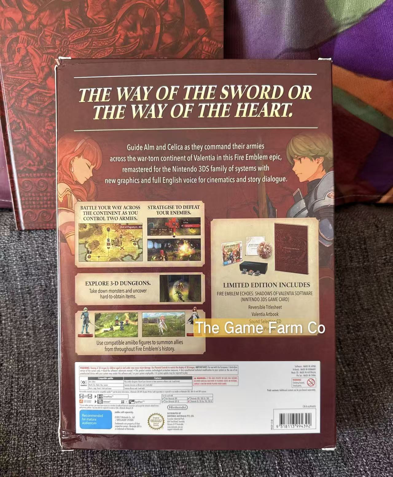 Fire Emblem Echoes: Shadows of Valentia Limited Edition Nintendo 3DS Physical Game CIB AUS Tested Used