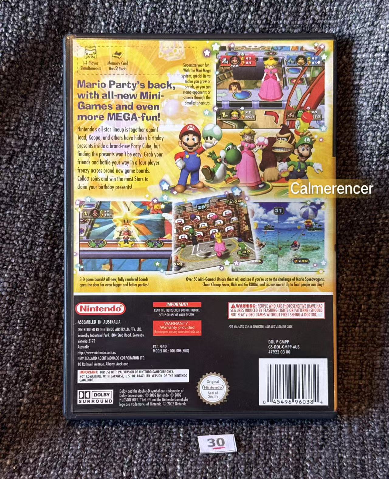 Mario Party 4 Mint like disc With Memory Card Game - Nintendo Gamecube - Pal Version