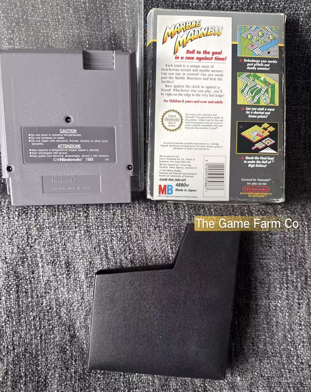 Marble Madness Boxed Game - Nes - Nintendo / Entertainment System - Pal Version