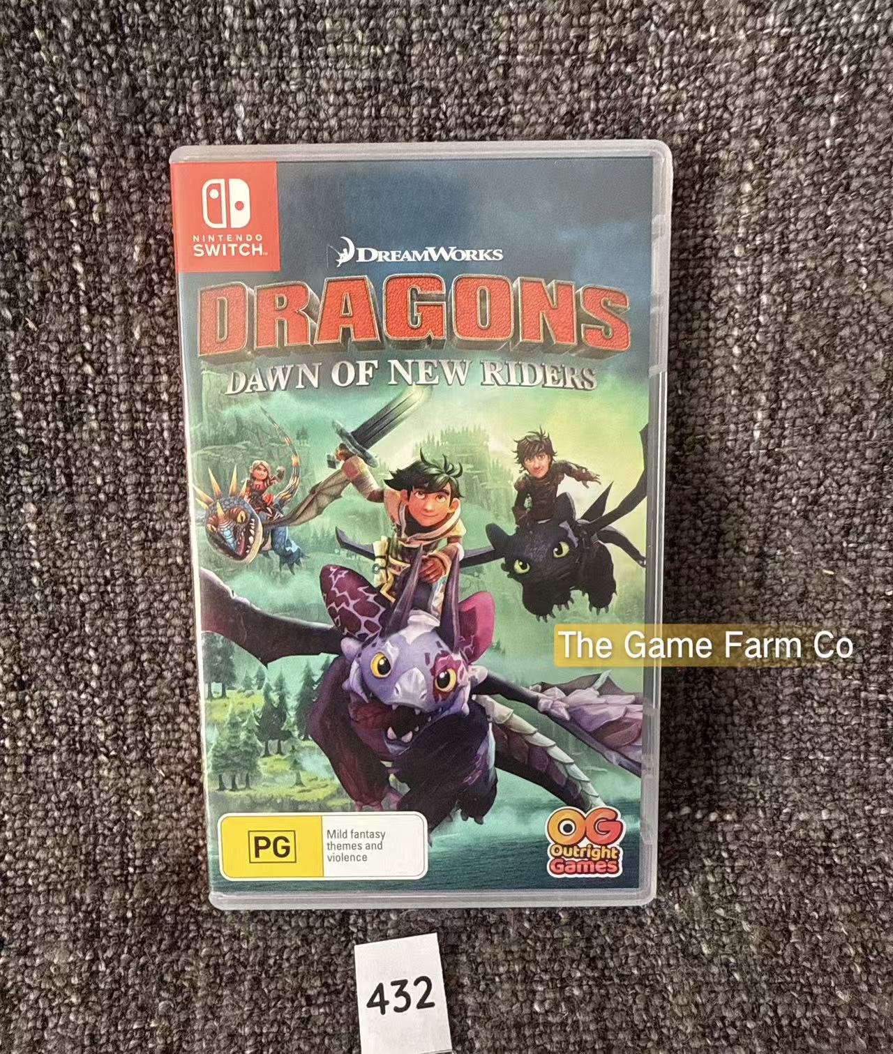 Dragons Dawn of New Riders Nintendo Switch Physical Game Cartridge PAL Tested Used