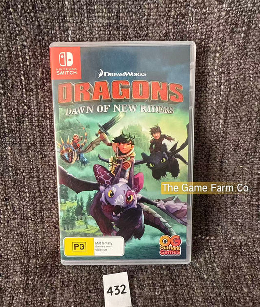 Dragons Dawn of New Riders Nintendo Switch Physical Game Cartridge PAL Tested Used