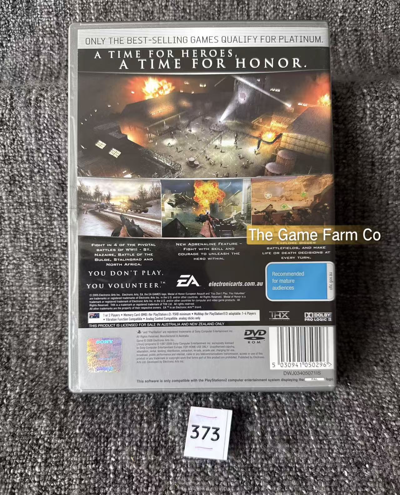 Medal Of Honor European Assault Game In Mint Condition - Sony PlayStation 2 (PS2)