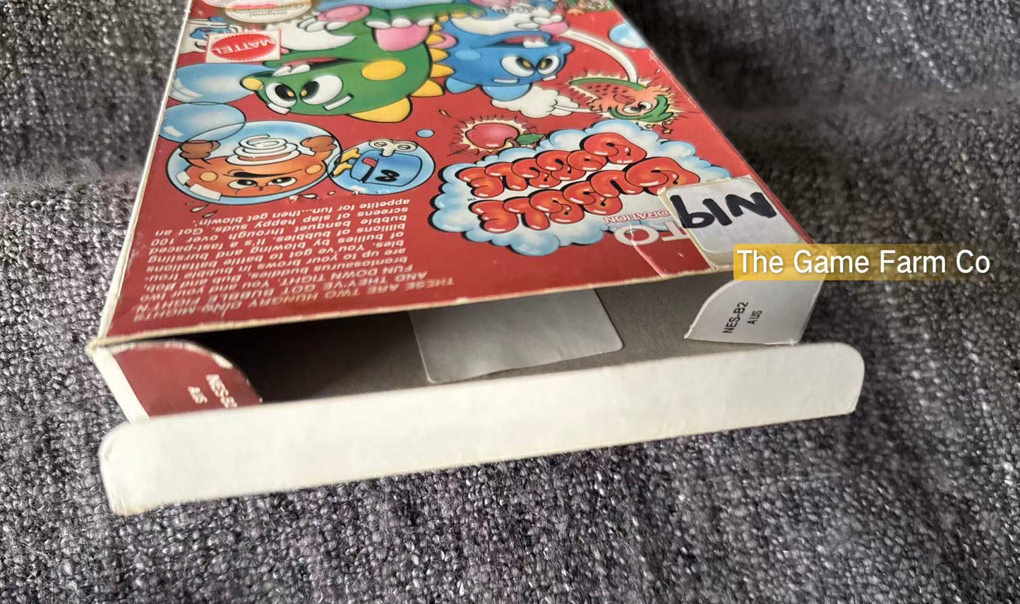 Bubble Bobble Boxed Game - Nes - Nintendo / Entertainment System - Pal Version