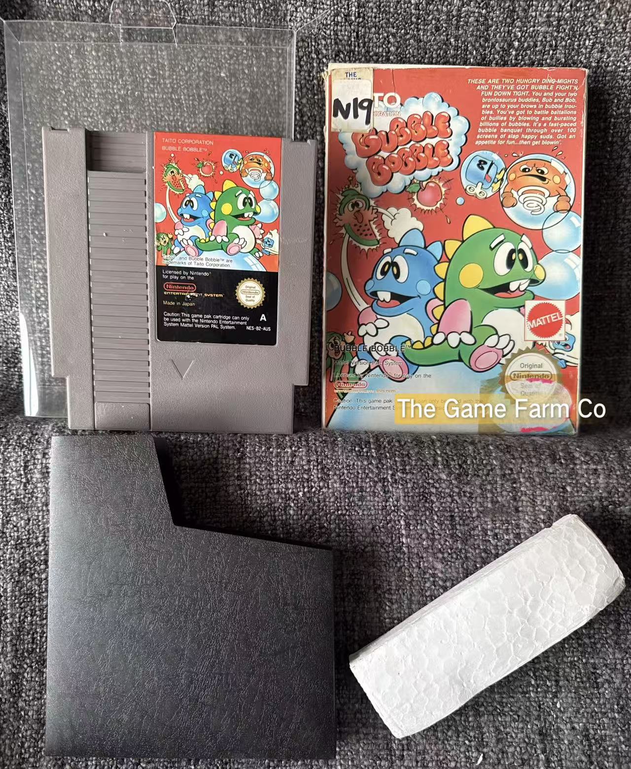 Bubble Bobble Boxed Game - Nes - Nintendo / Entertainment System - Pal Version