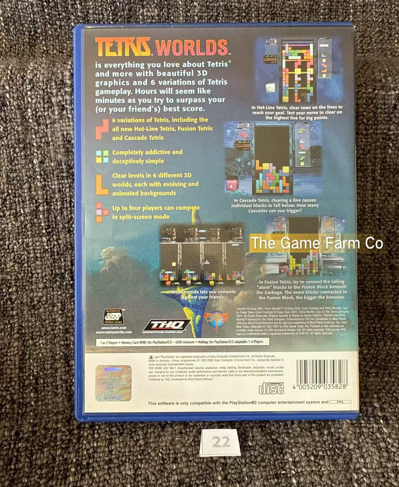 Tetris Worlds Game- Sony PlayStation 2 (PS2)