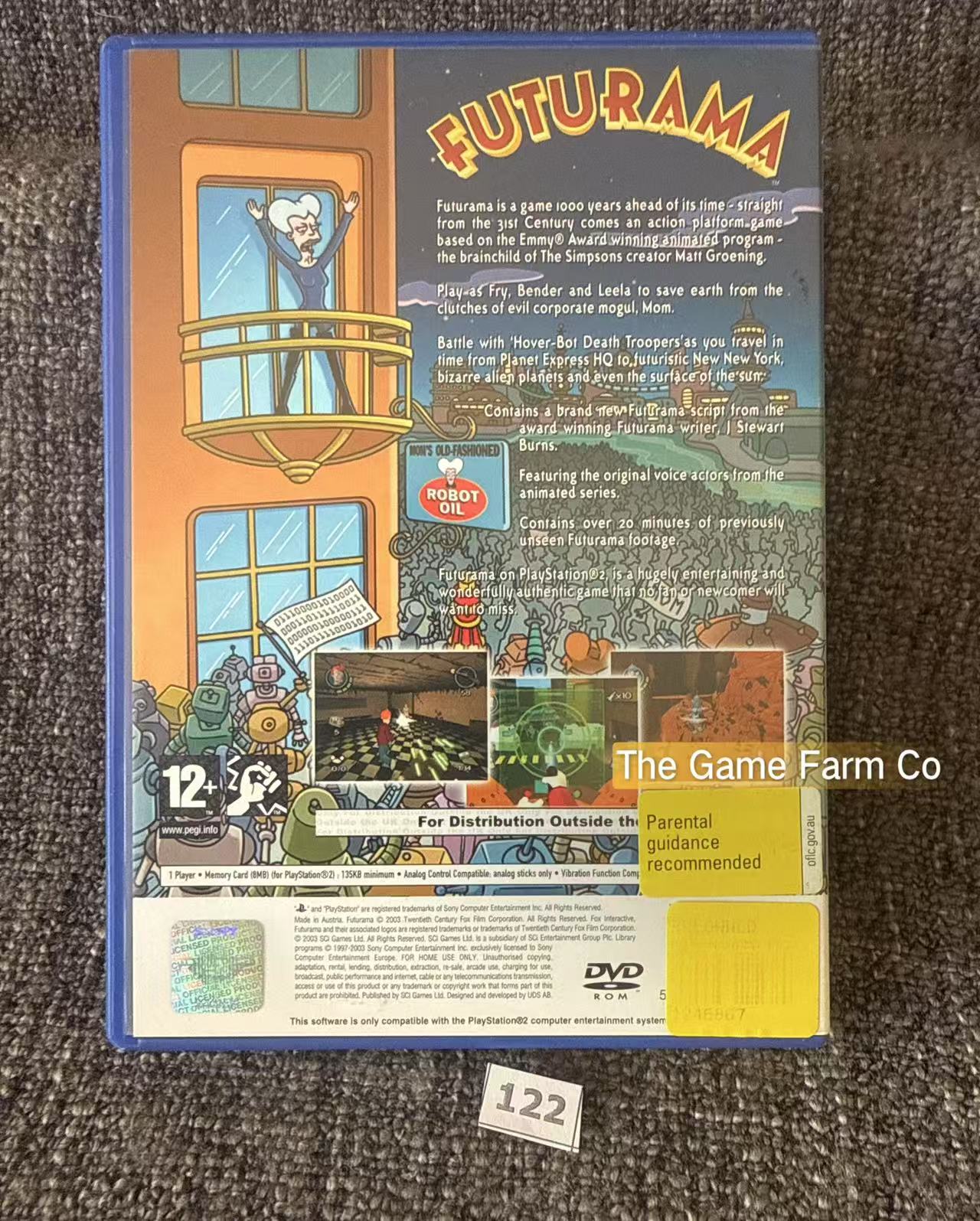Futurama Game- Sony PlayStation 2 (PS2)