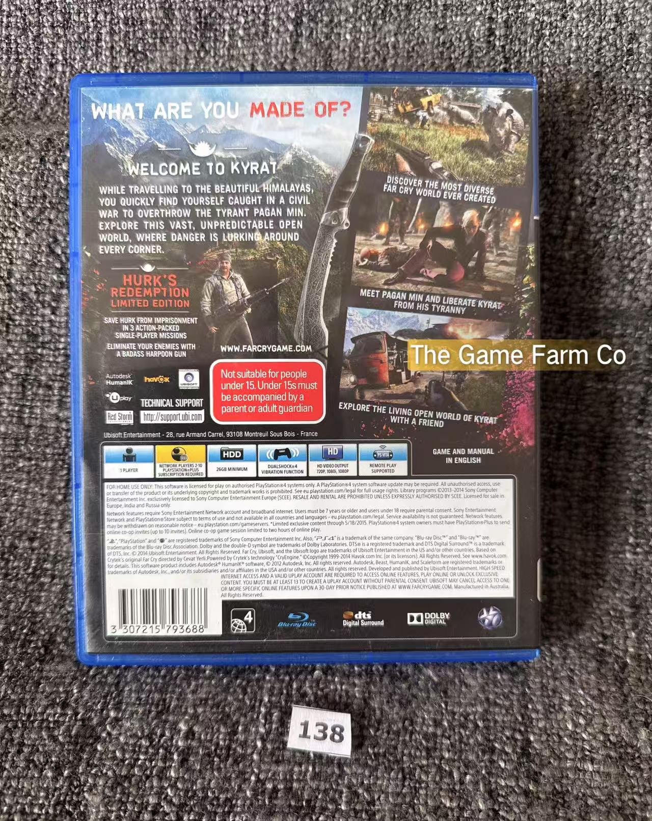 Far Cry 4 Limited Edition Sony Playstation 4 (PS4) Game