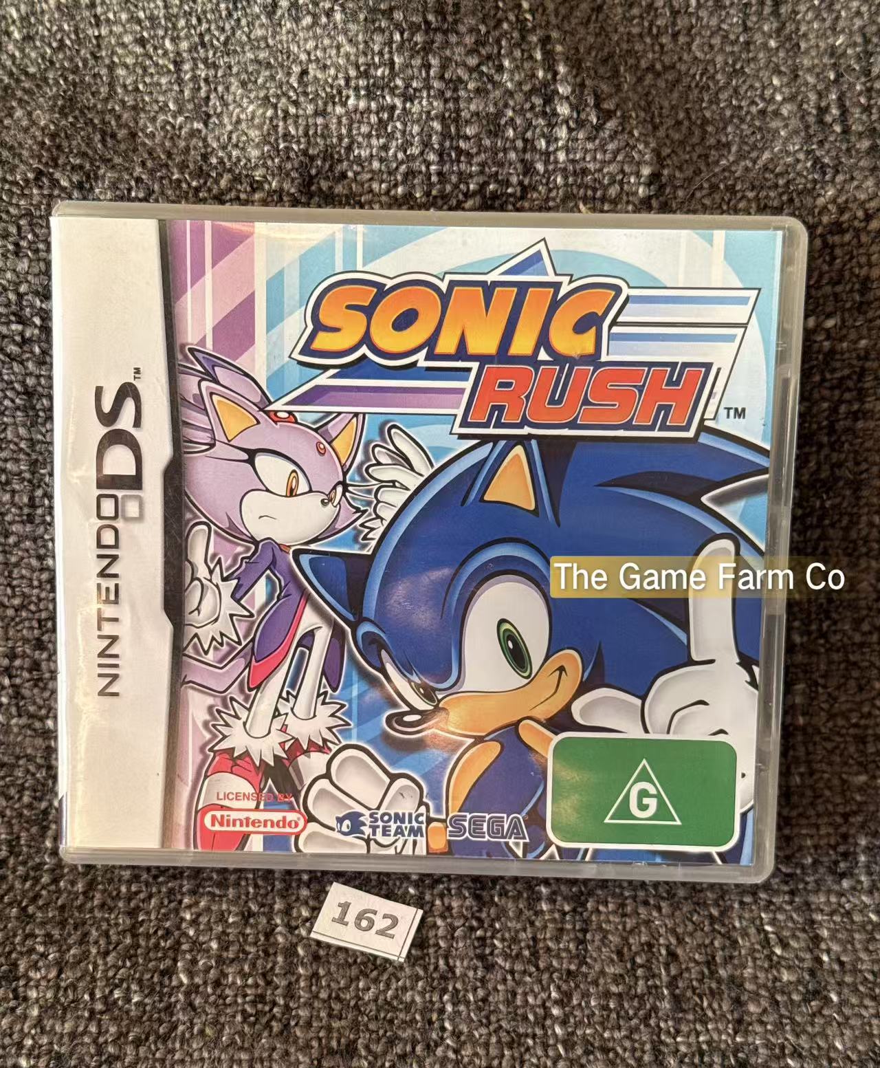 Sonic Rush Nintendo DS Complete AUS Case & Manual with NTSC Cartridge Tested Used
